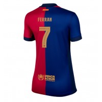 Camiseta Barcelona Ferran Torres #7 Primera Equipación para mujer 2024-25 manga corta